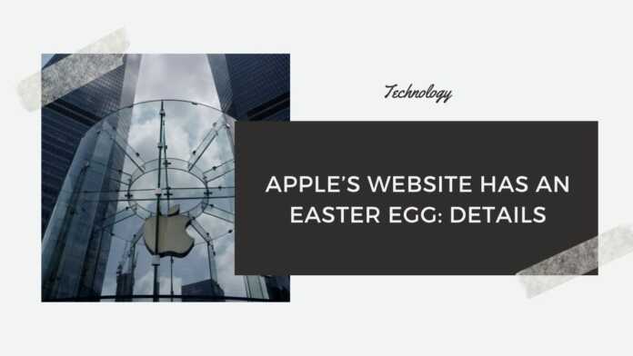 Apple’s Website Has An Easter Egg Details