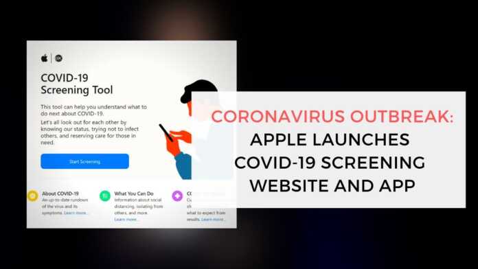 Apple Launches COVID-19 Screening Website And App