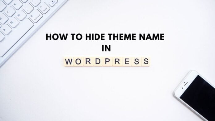 How to Hide Theme Name in WordPress
