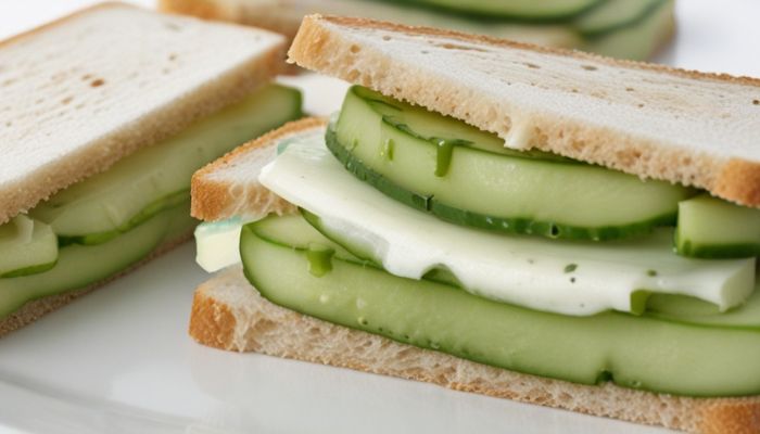 Cucumber and Cream Cheese Sandwich