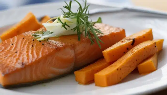 Salmon and Sweet Potato