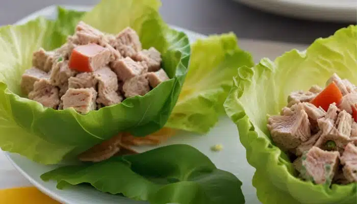 Tuna Salad Lettuce Wraps