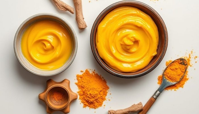 Face Mask with Curd and Turmeric