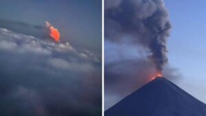Volcano Erupts in Russia