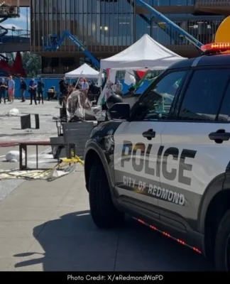 18 People Arrested At Microsoft Campus Over Red Paint Incident