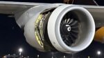 Boeing 747 Wing Hits Runway