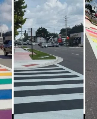 Florida Removes Pulse Nightclub Rainbow Crosswalk, Volunteers Restore Colors with Chalk
