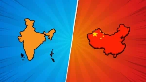 India, China