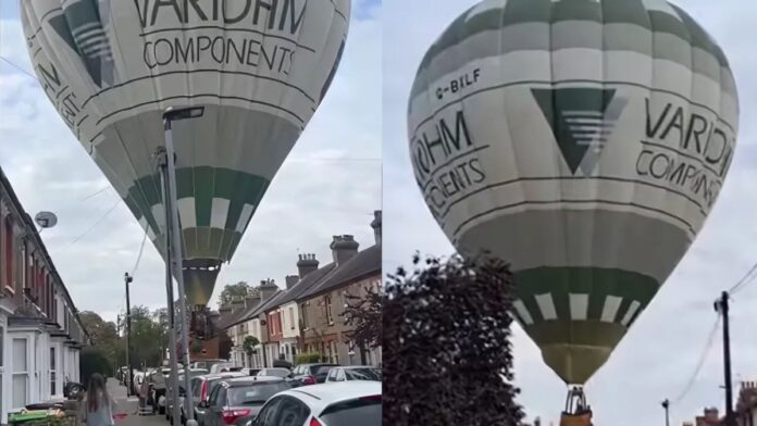 Locals Help Hot Air Balloon Land on Bedford Street