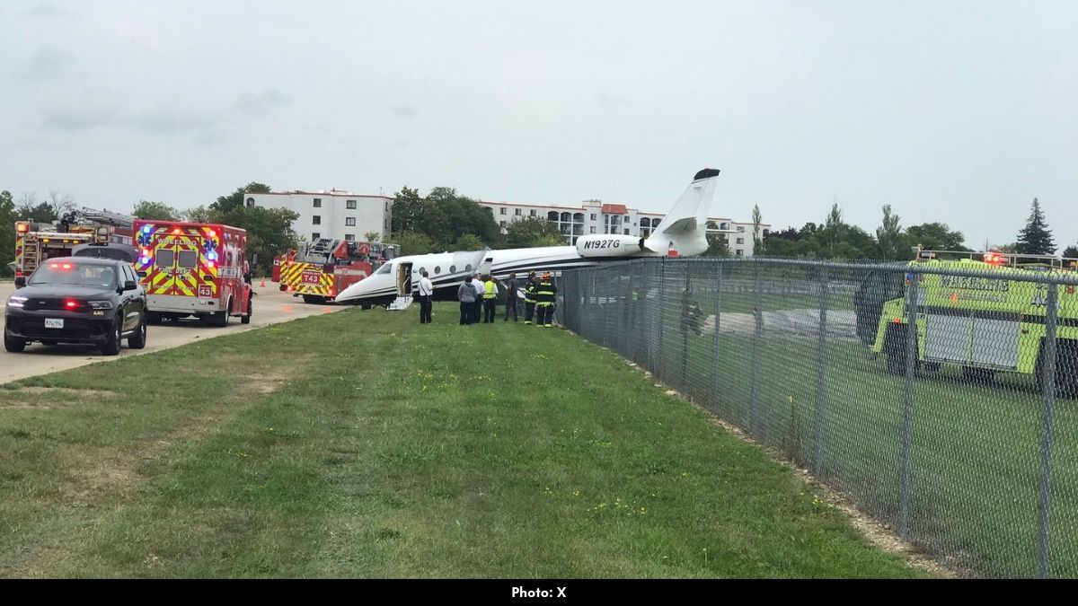 Chicago Airport Crash: Aircraft Breaks Fence on Impact