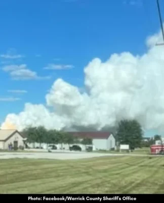Indiana Chemical Fire Sparks Shelter-in-Place in Newburgh
