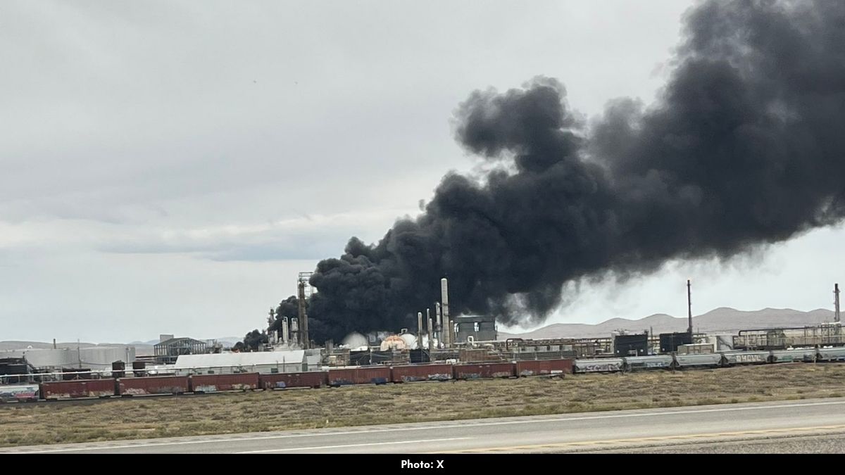 Sinclair Refinery Fire: Massive Smoke Cloud Spotted for Miles