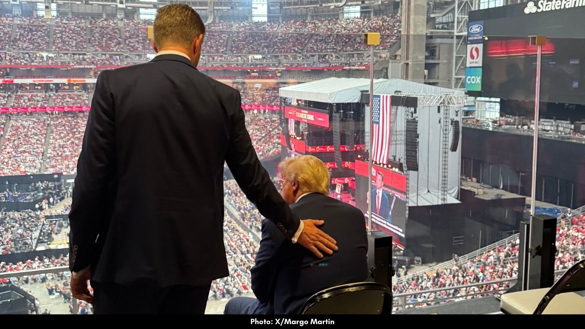Trump Shares Emotional Bond With Son Ahead of Kirk Memorial Trump Shares Emotional Bond With Son Ahead of Kirk Memorial