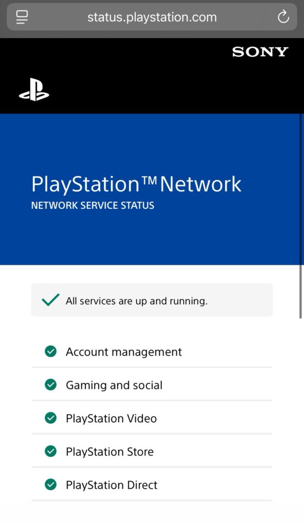 playstation staus