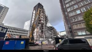 Manchester Building Collapse Caught on Camera