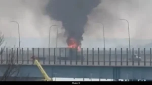 Hudson Link Bus Bursts Into Flames on Cuomo Bridge