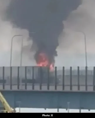 Hudson Link Bus Bursts Into Flames on Cuomo Bridge