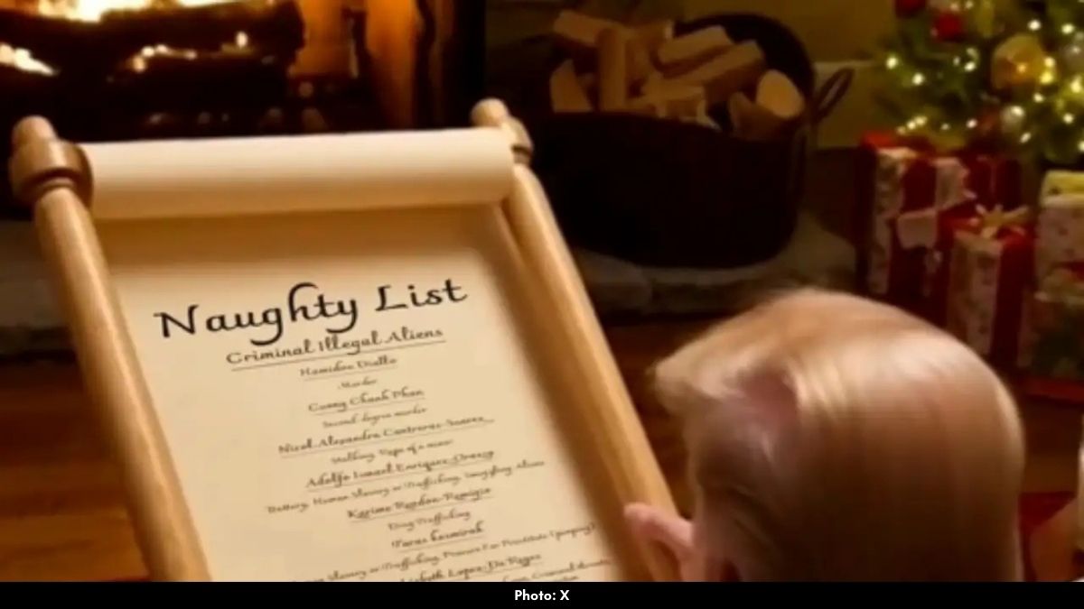 Trump Appears in White House ‘Naughty List’ Holiday Video