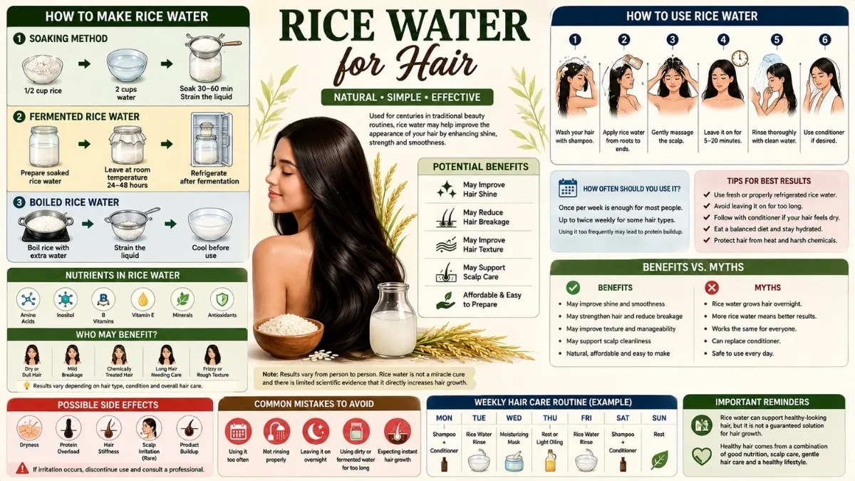 rice water for hair